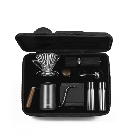 Portable Pour-Over Set-10 pcs in one black image 0