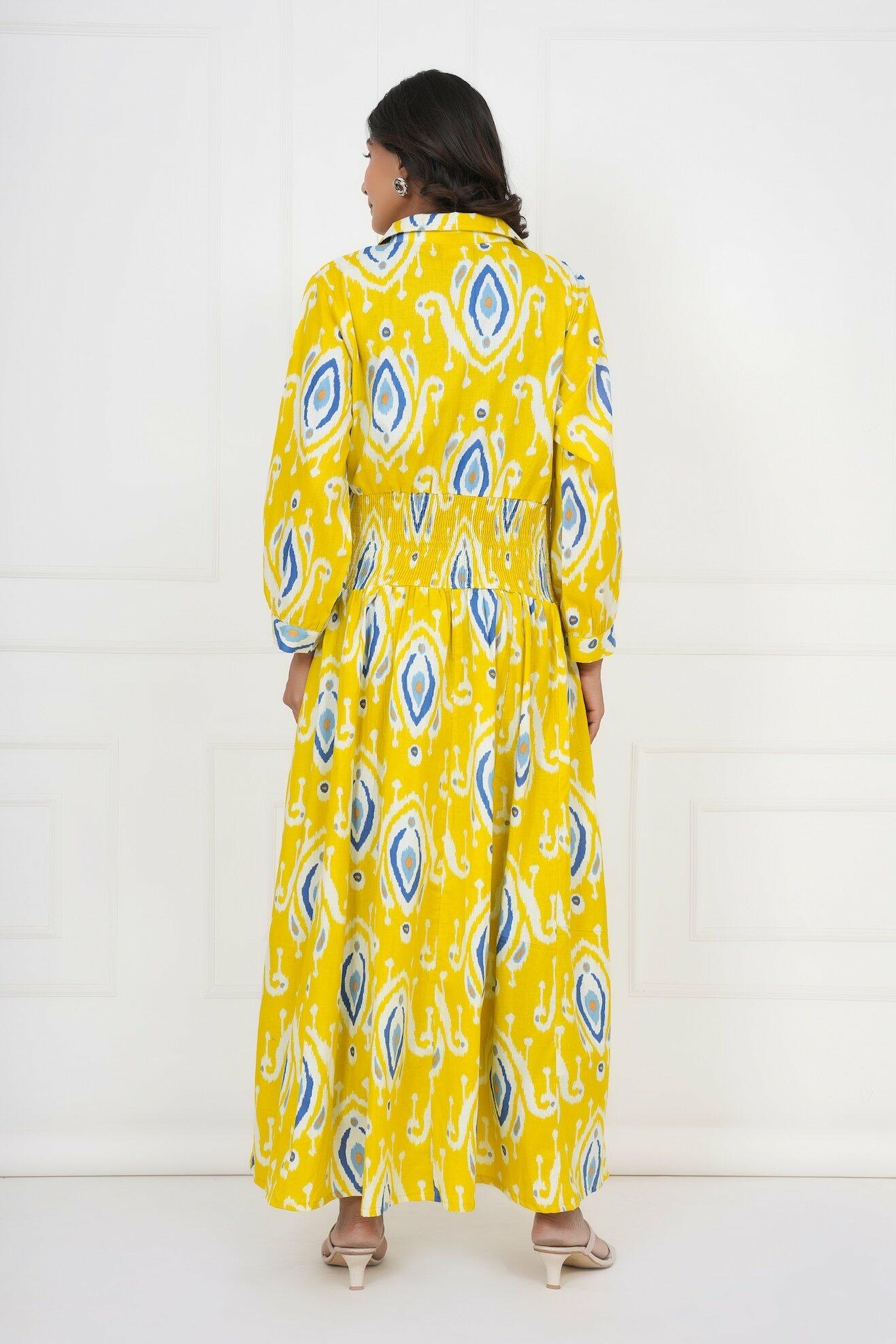 Classic Shirt Dress - Yellow image 4