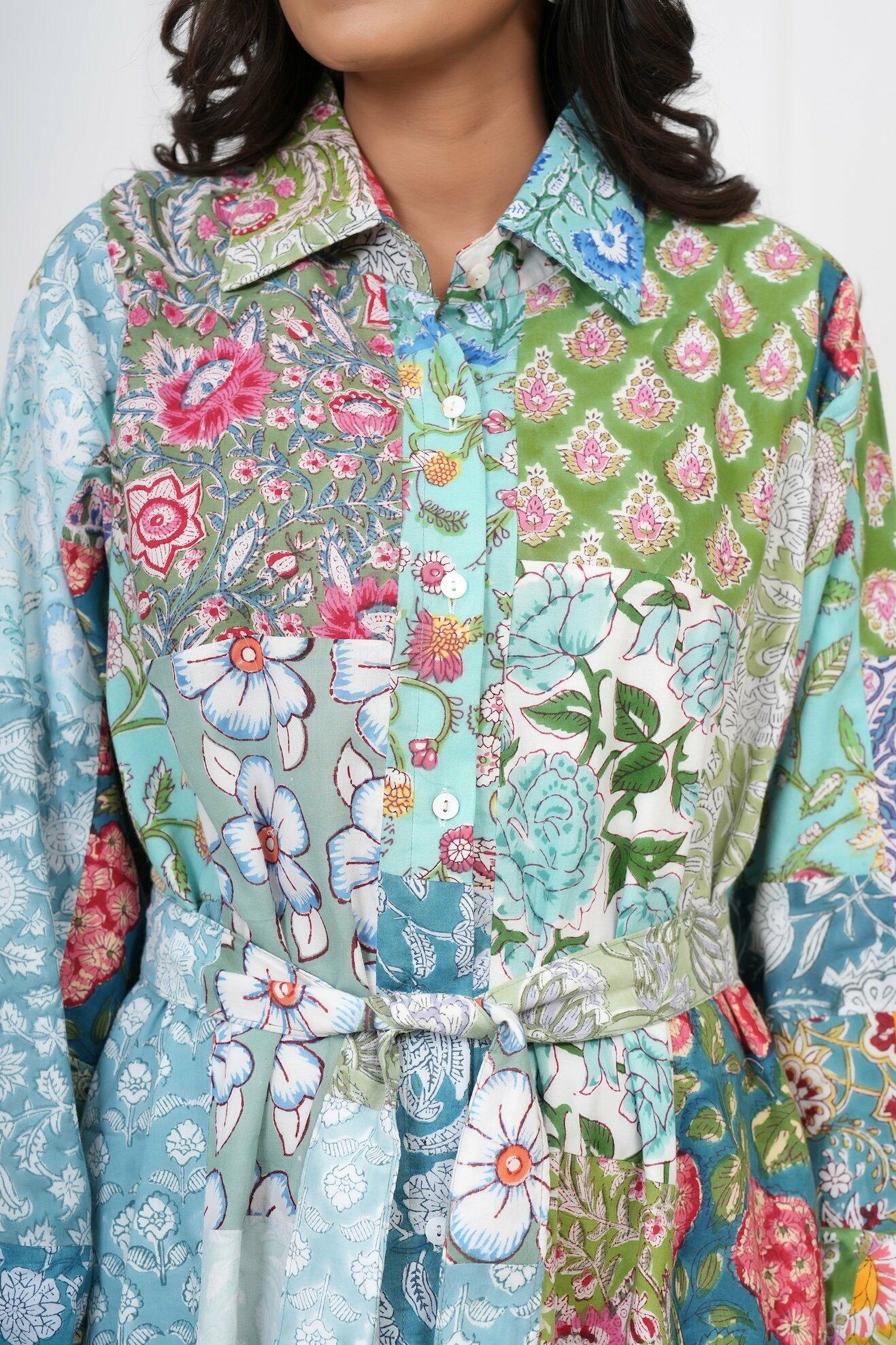 Patchwork Dress - Green  image 9