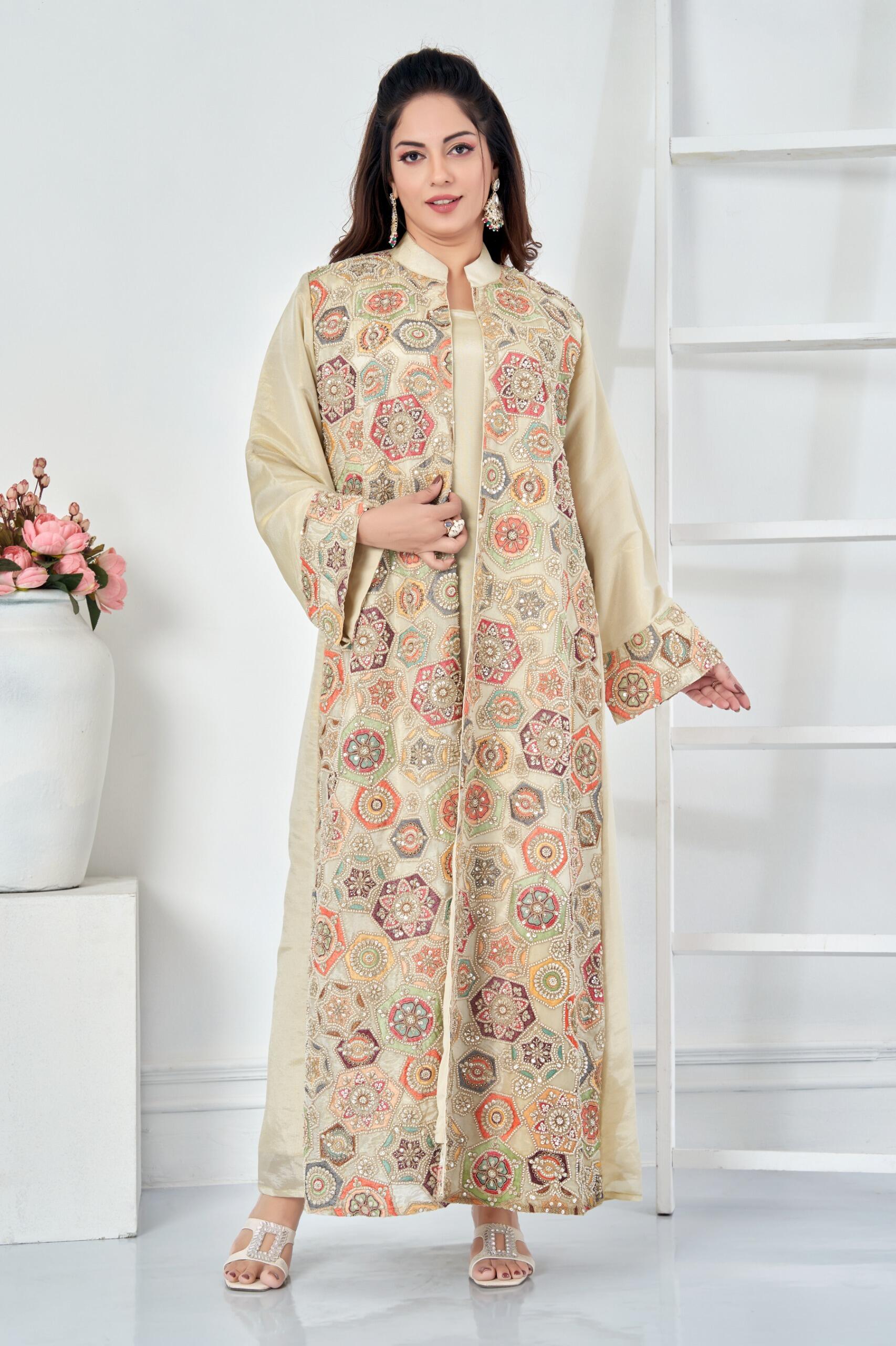 Hand-Embroidered Bisht image 0