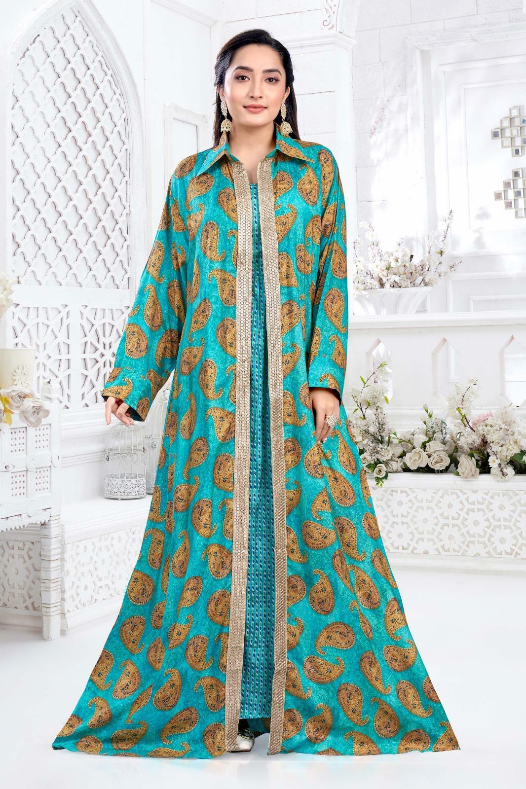 Cotton Sateen Dress Set - Green image 0