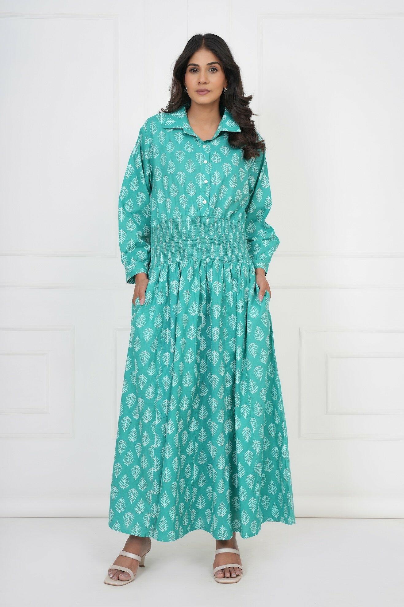 Classic Shirt Dress - Green image 0