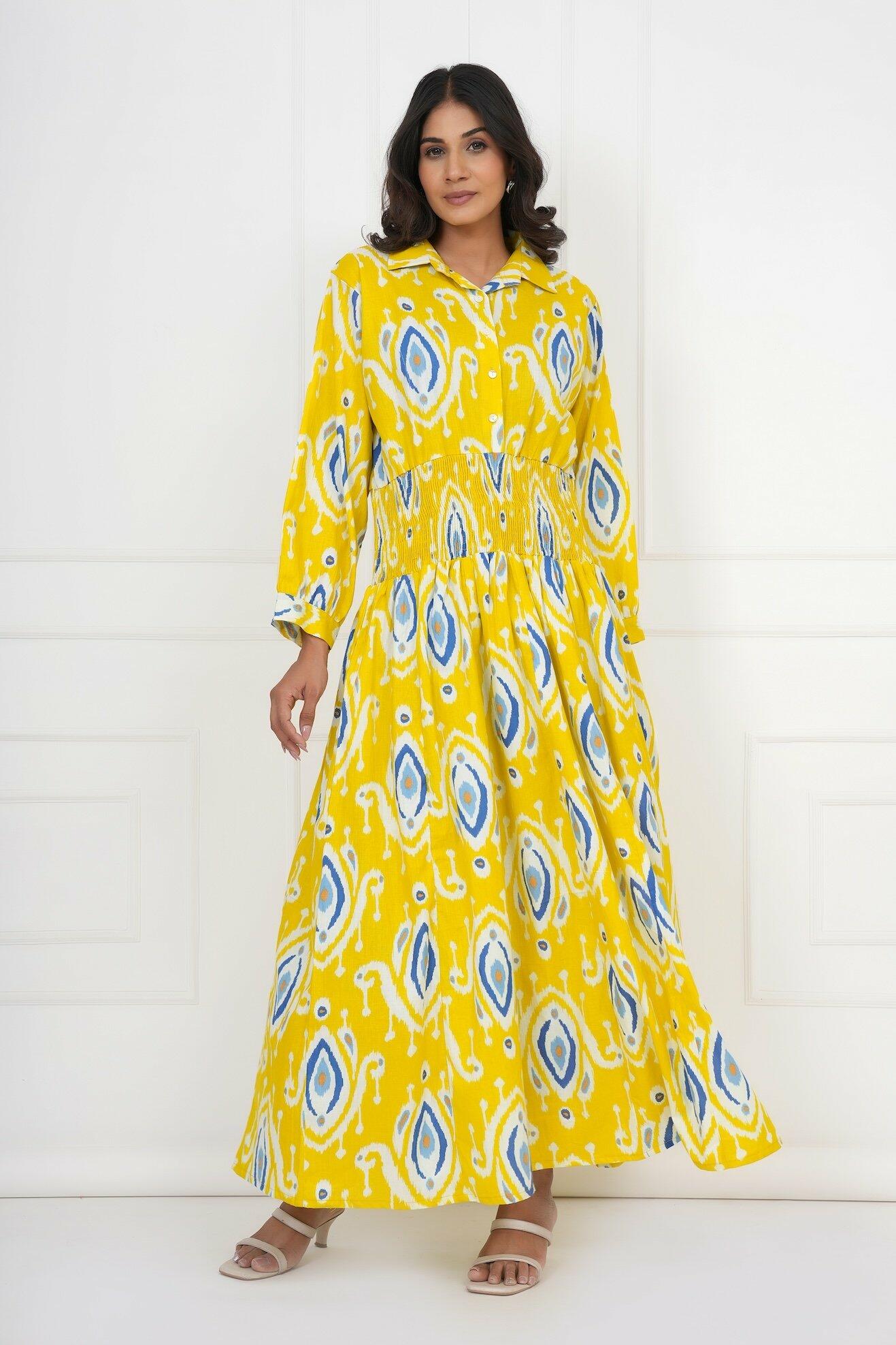 Classic Shirt Dress - Yellow image 8
