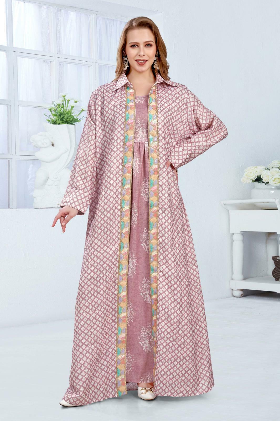 Cotton Dress Set - Purple image 0