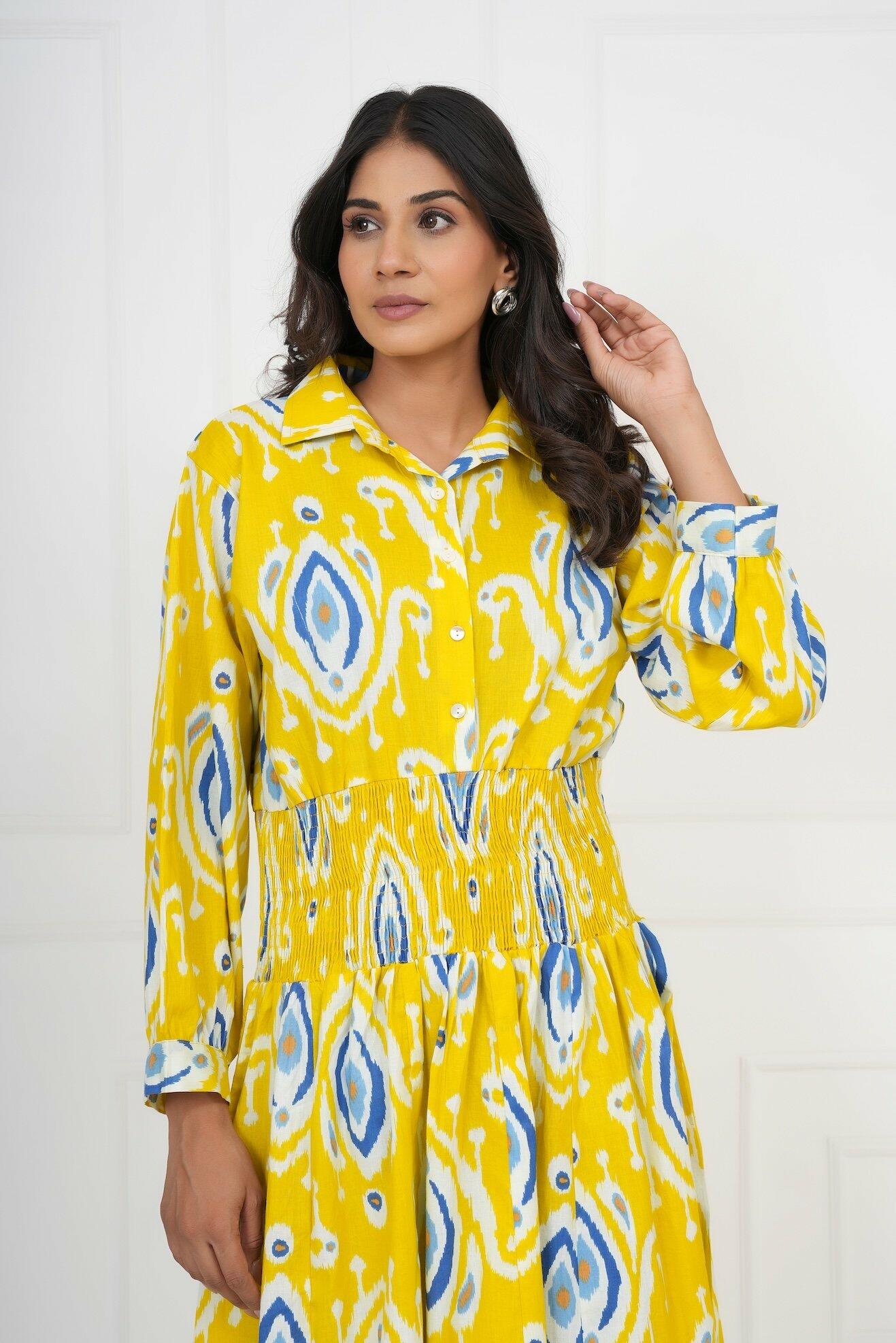 Classic Shirt Dress - Yellow image 5