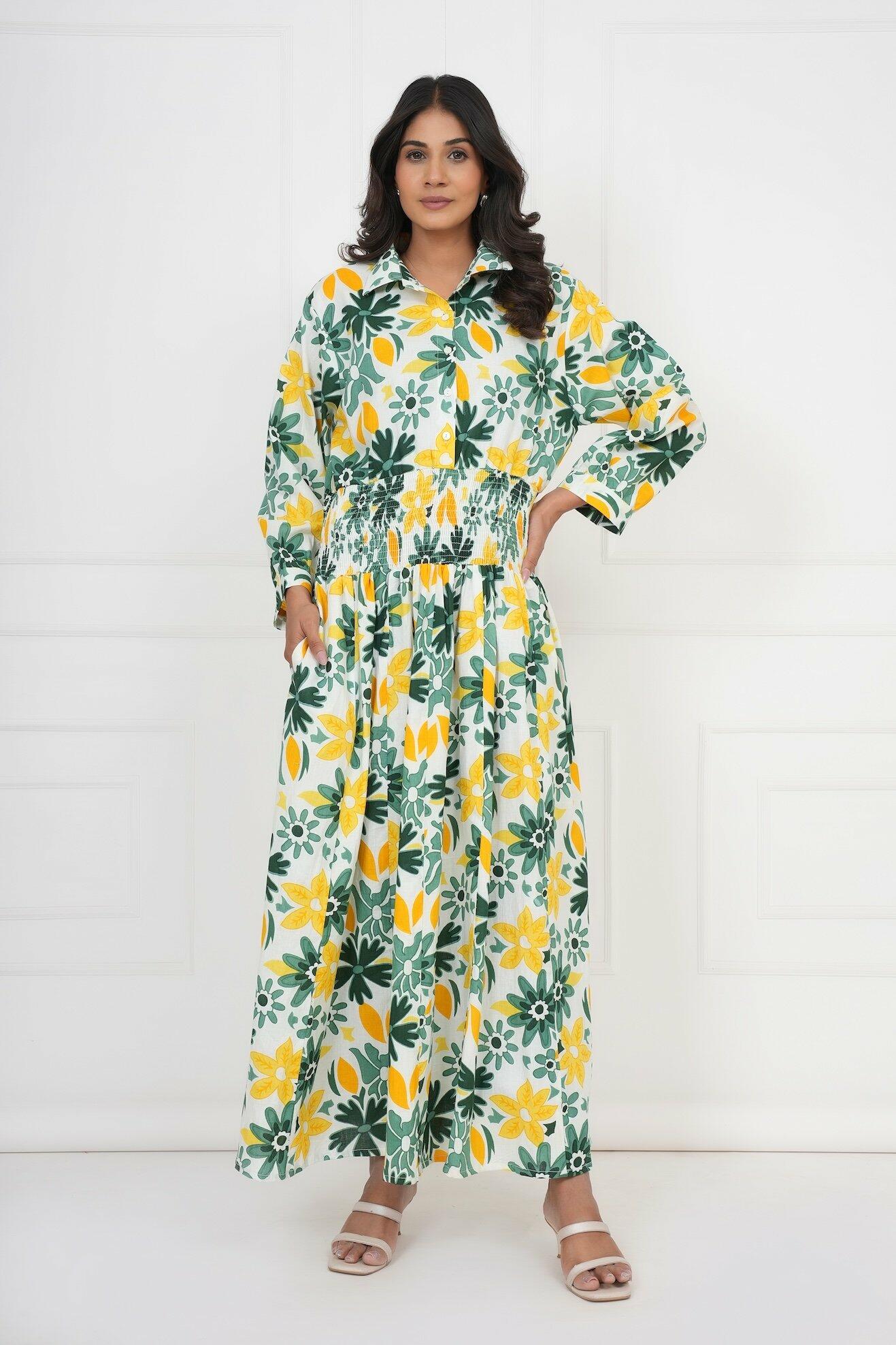Classic Shirt Dress - White image 3