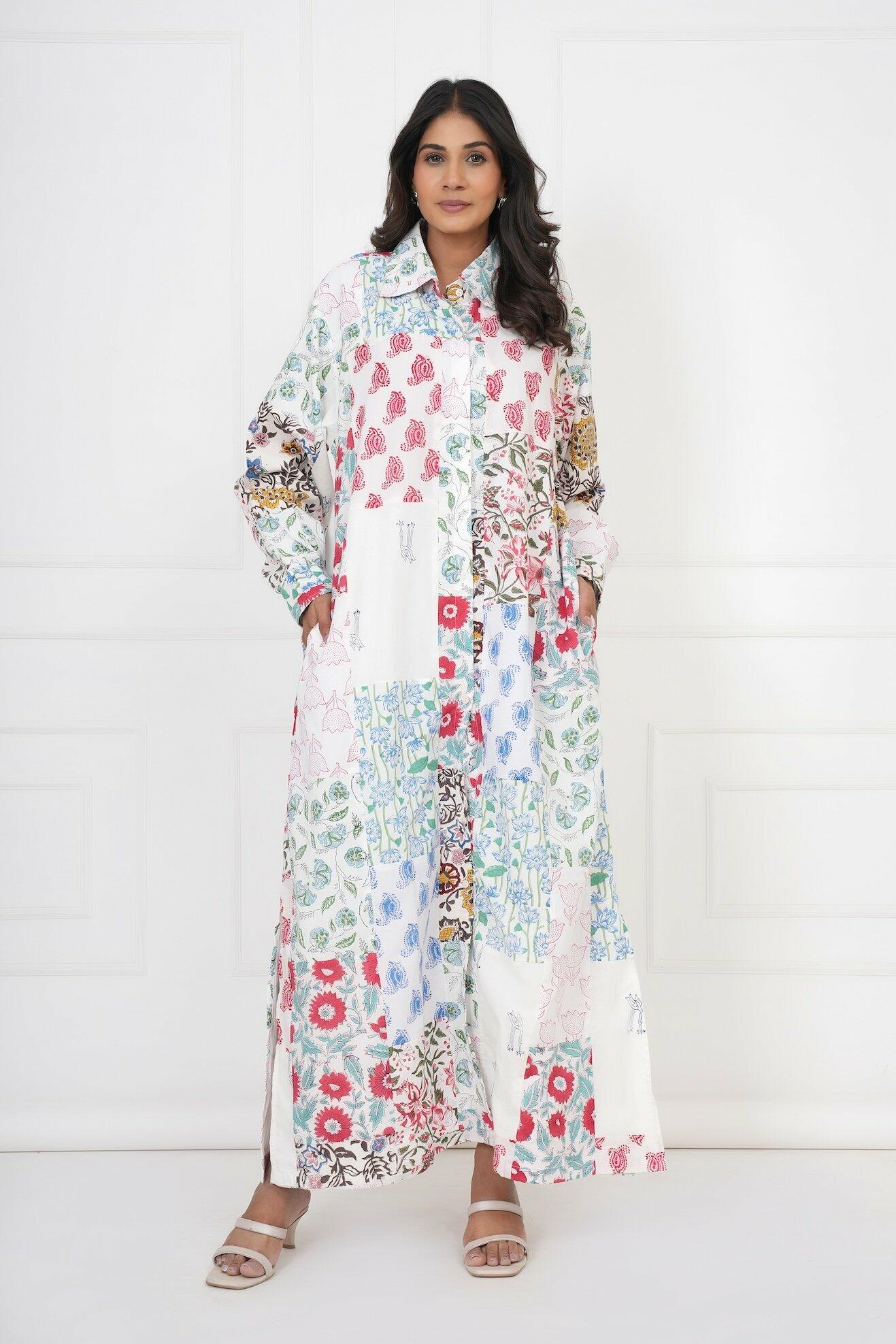 Patchwork Dress - White image 0