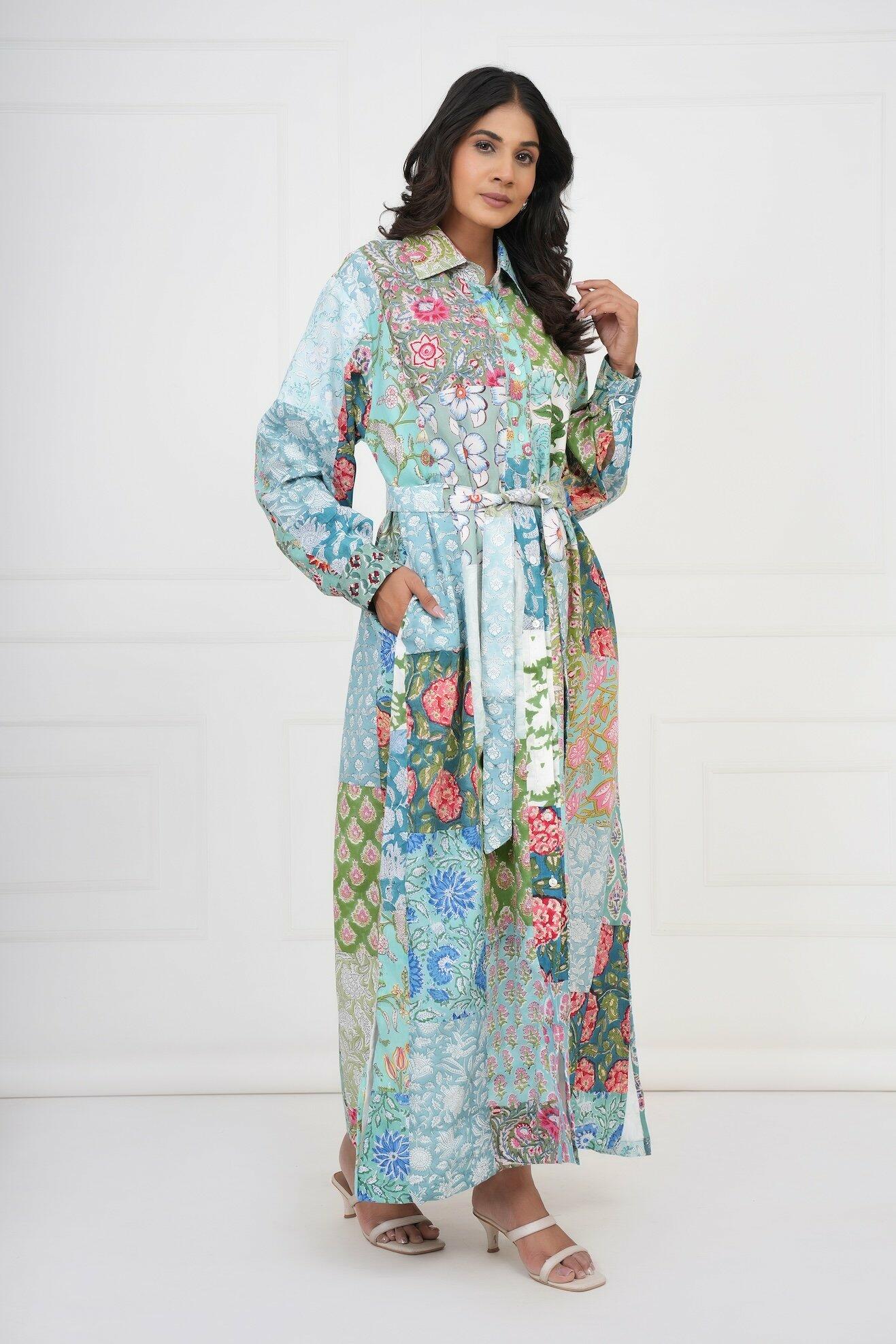 Patchwork Dress - Green  image 7