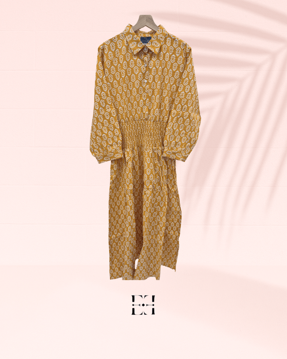 Classic Shirt Dress - Yellow image 0