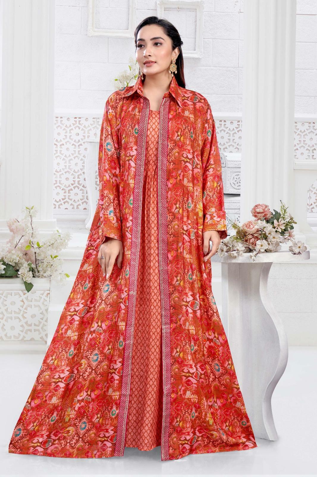 Cotton Sateen Dress Set - Red image 0