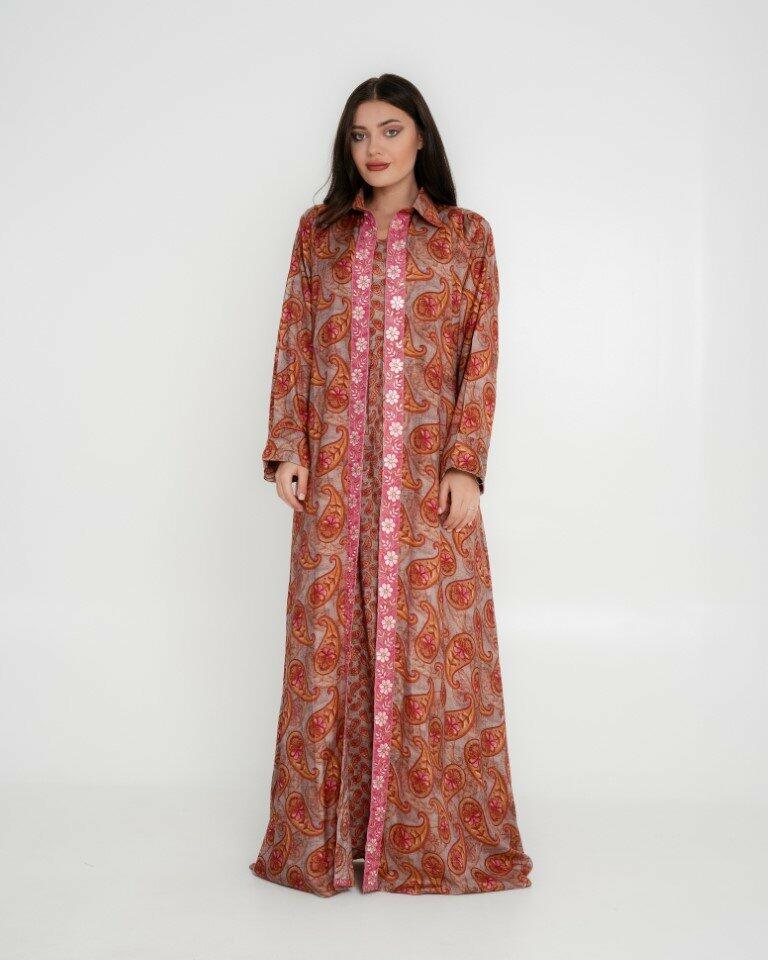 Cotton Sateen Dress Set - Pink image 0