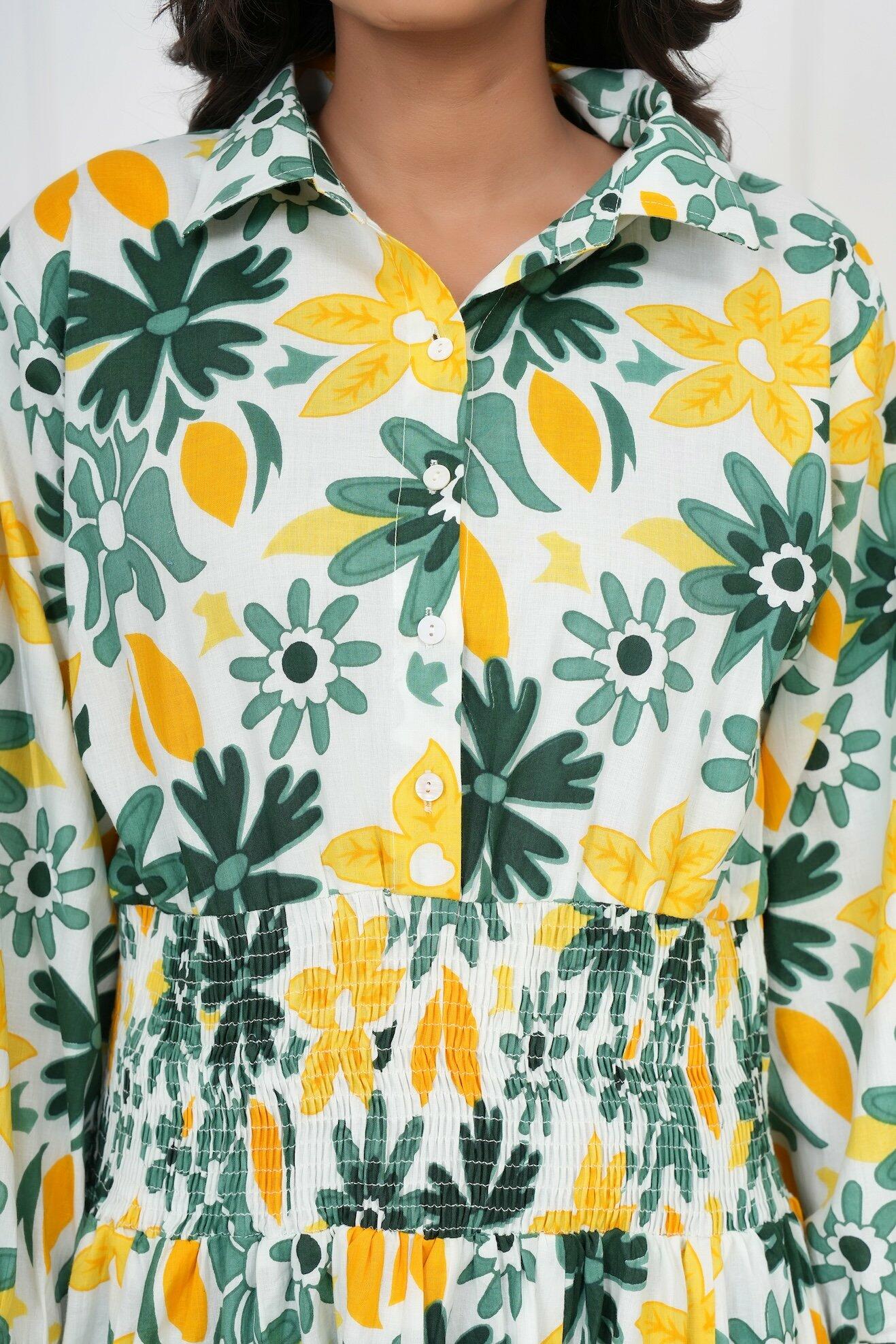Classic Shirt Dress - White image 9
