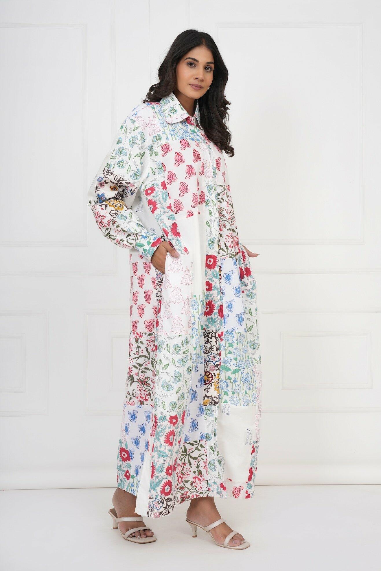 Patchwork Dress - White image 1