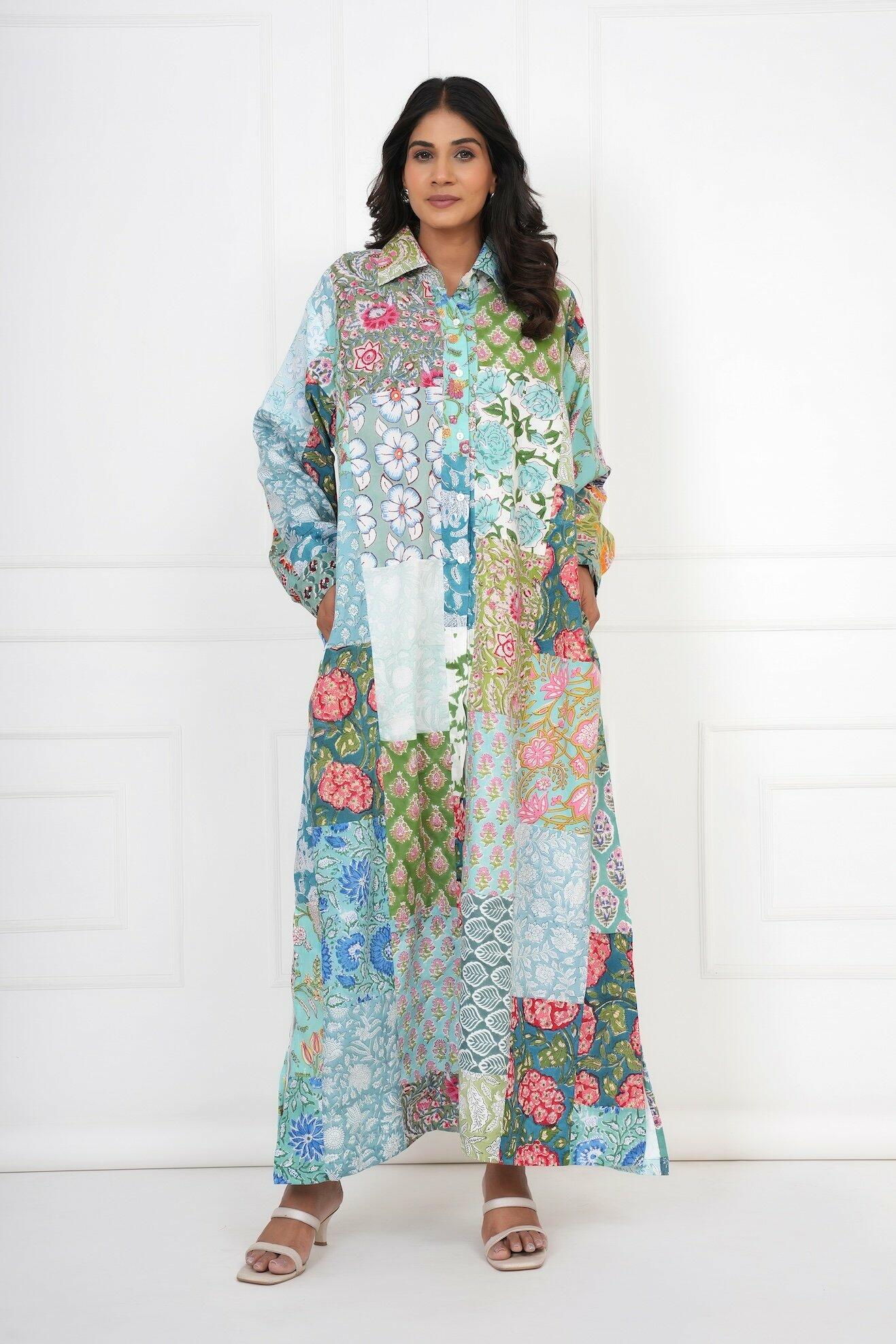 Patchwork Dress - Green  image 0