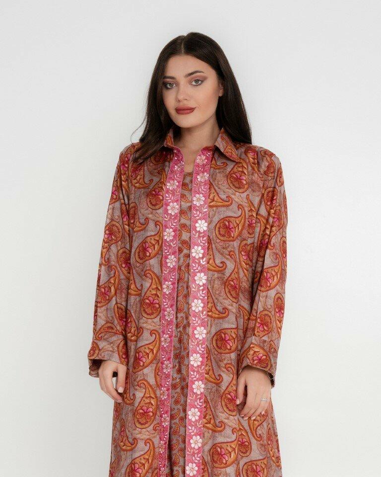 Cotton Sateen Dress Set - Pink image 1