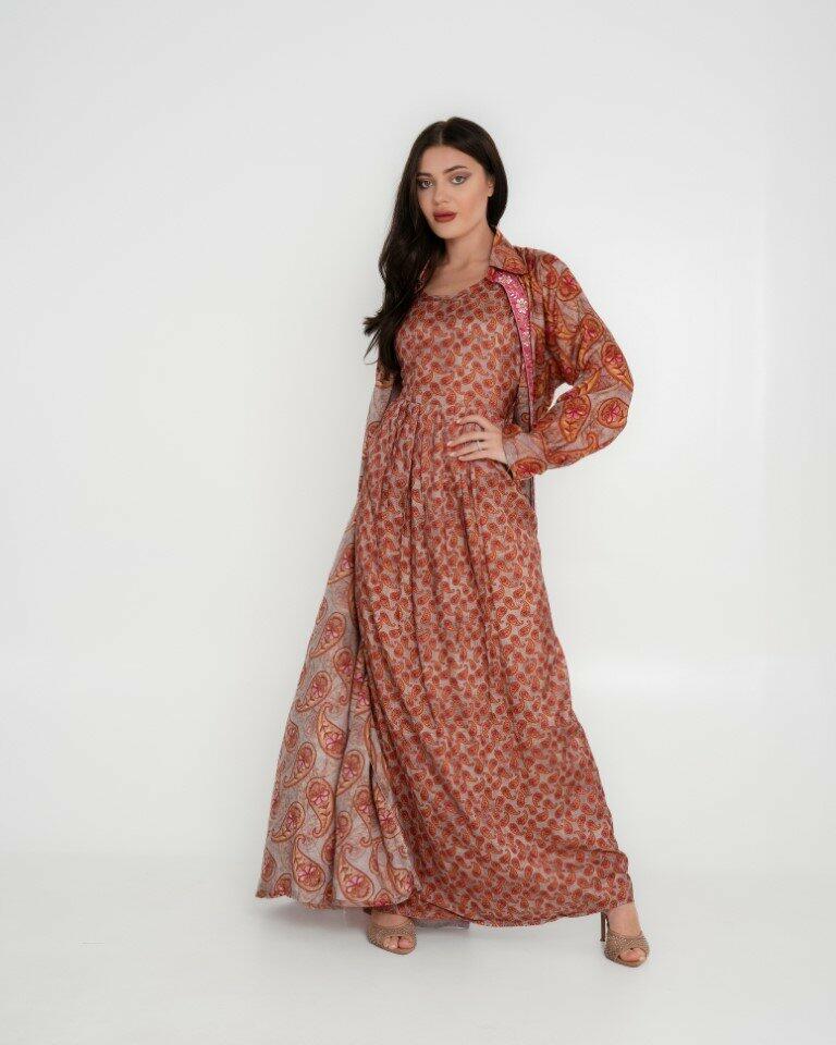 Cotton Sateen Dress Set - Pink image 4