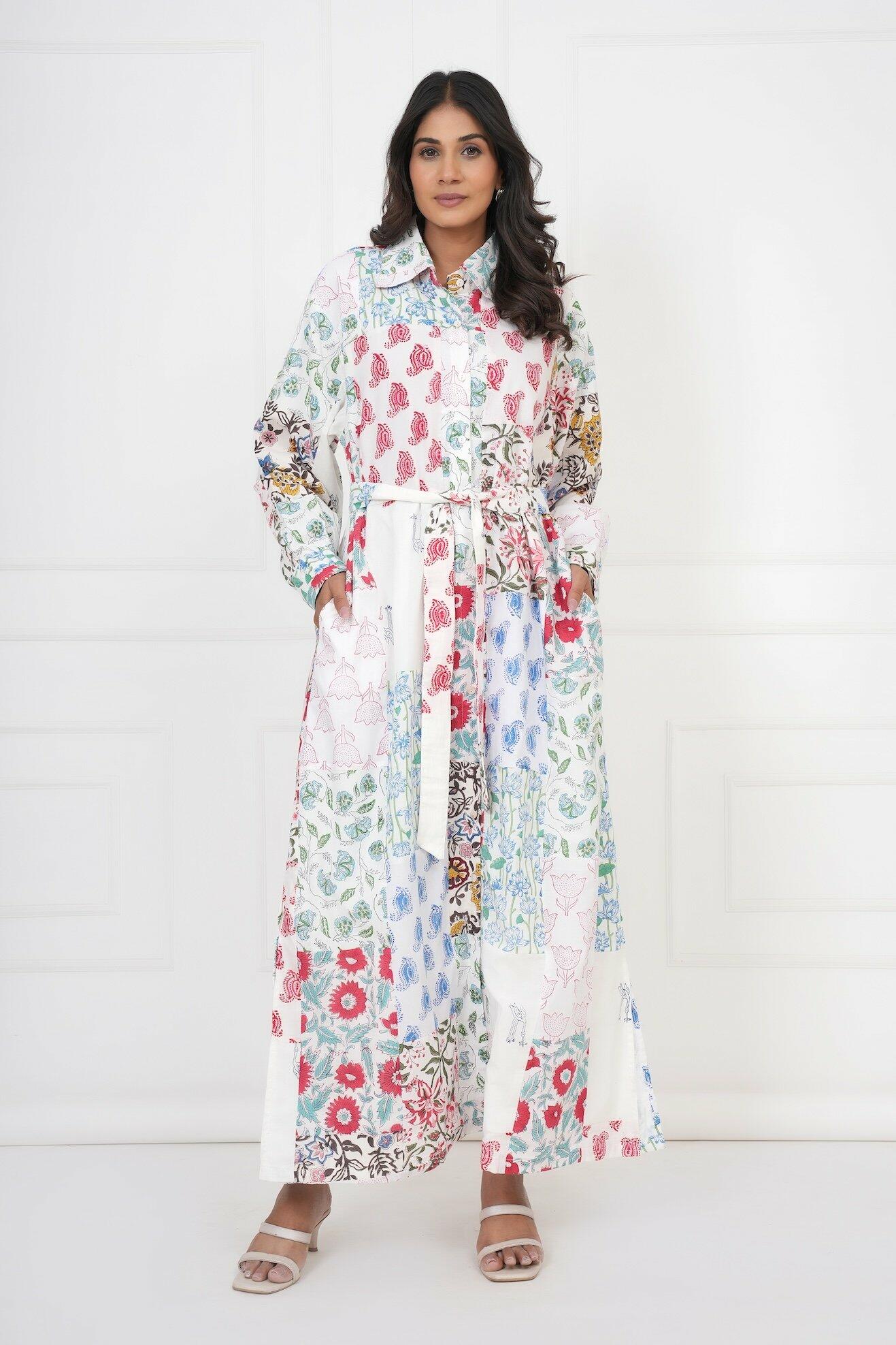 Patchwork Dress - White image 2
