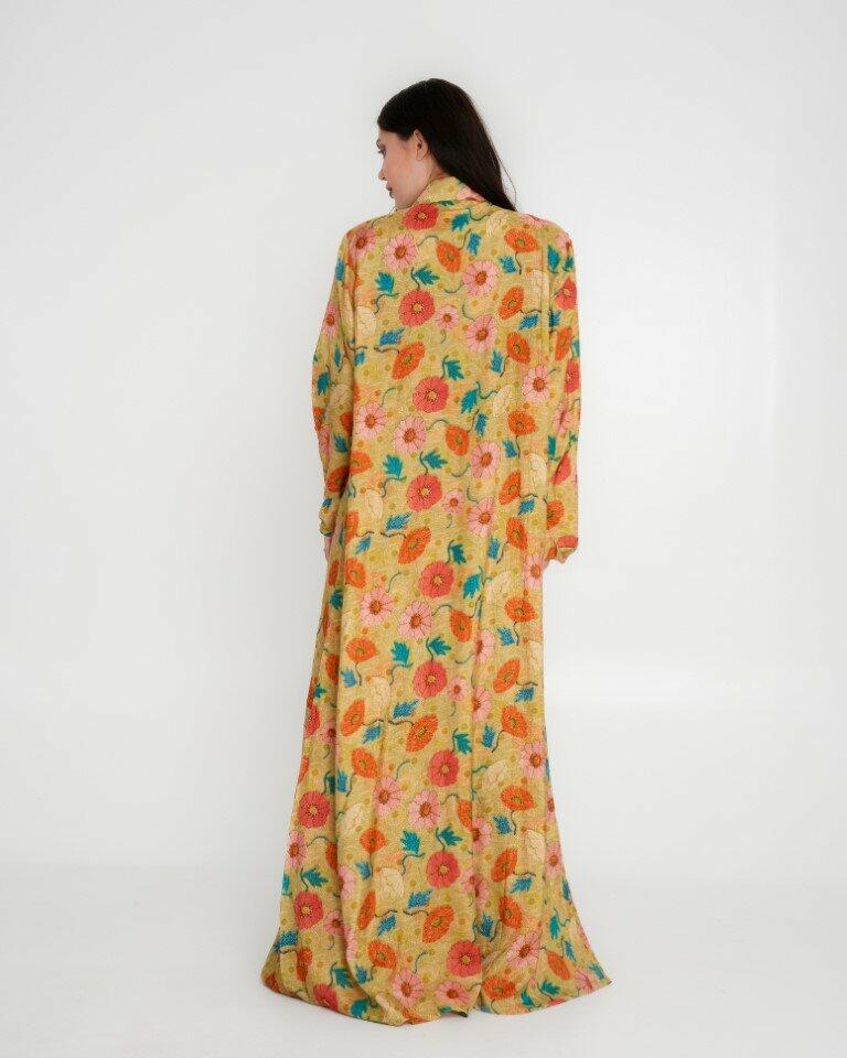 Cotton Sateen Dress Set - Yellow image 3