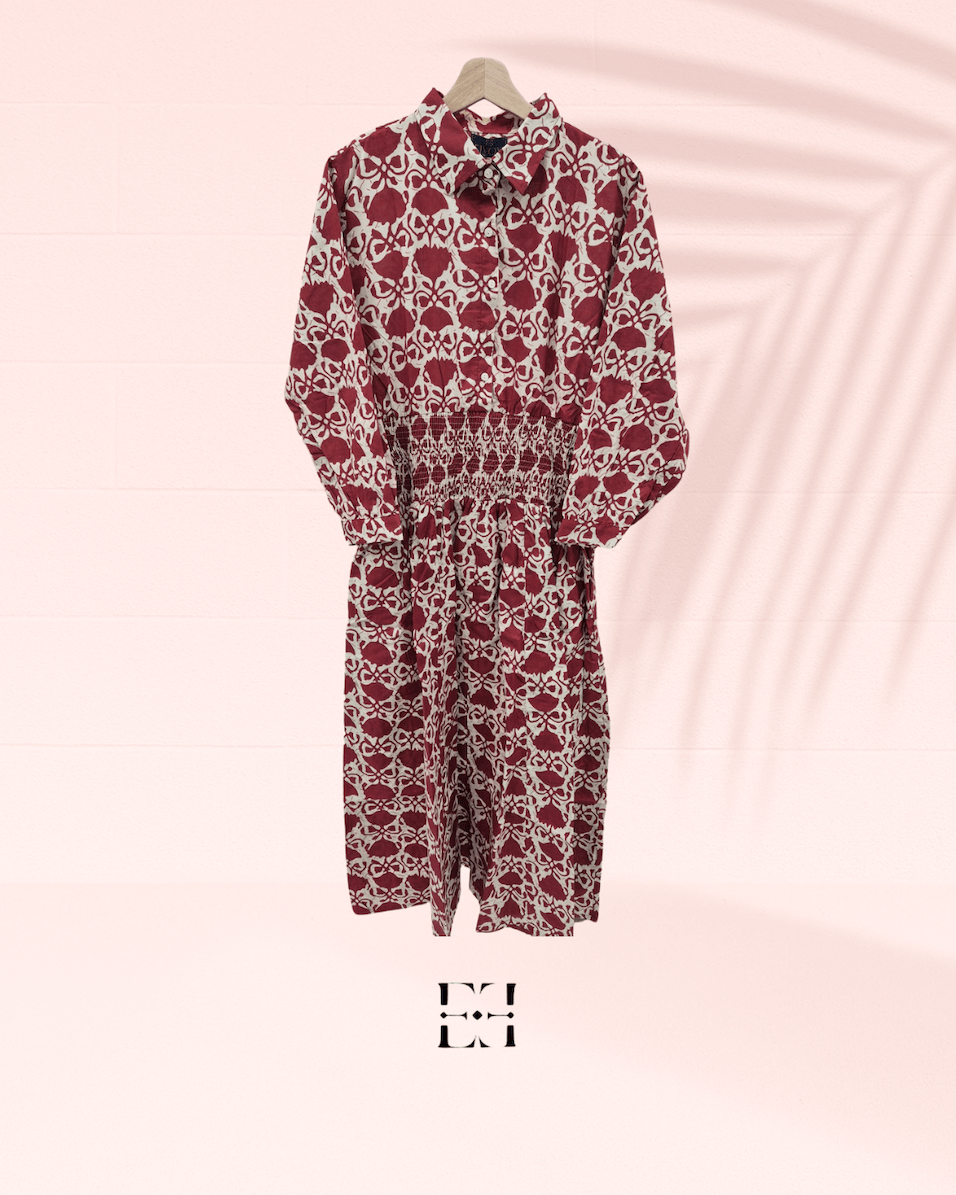 Classic Shirt Dress - Red image 0