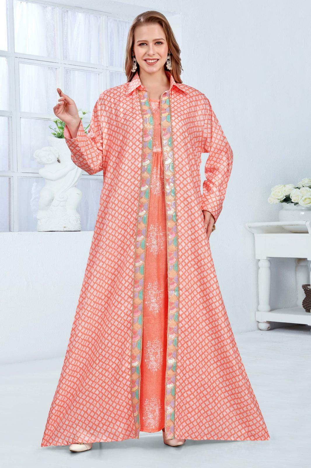 Cotton Dress Set - Orange image 0