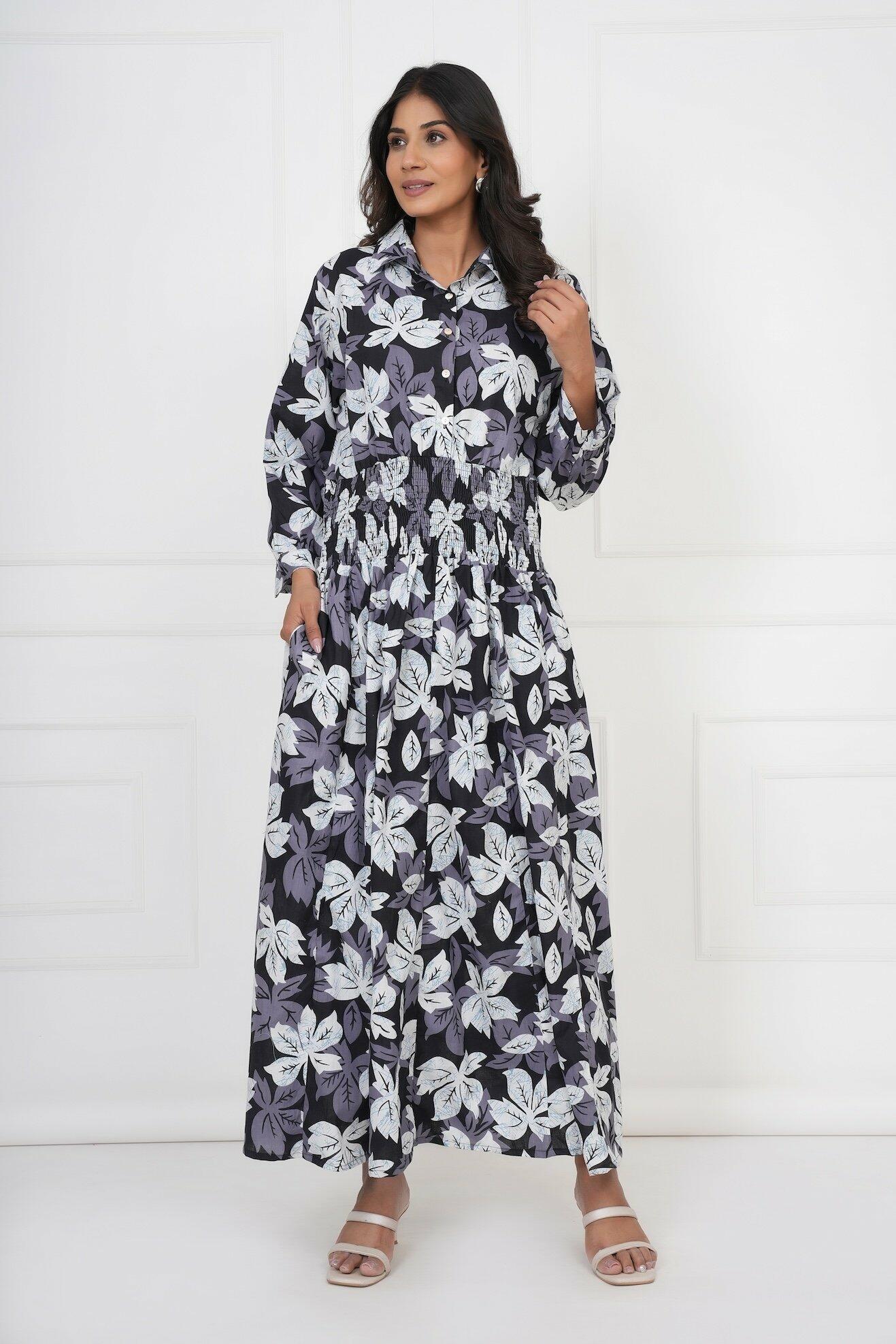 Classic Shirt Dress - Black image 1