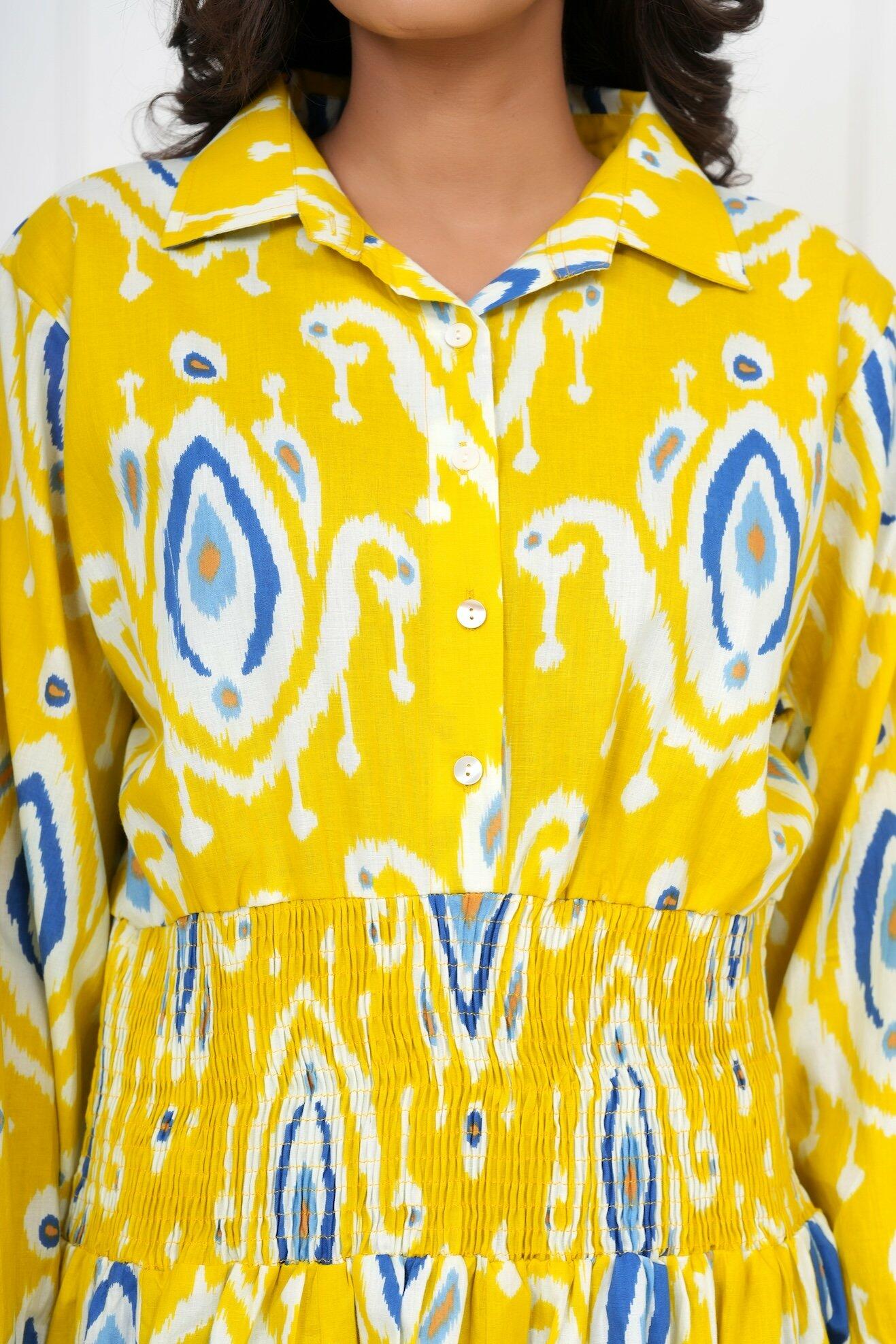 Classic Shirt Dress - Yellow image 7