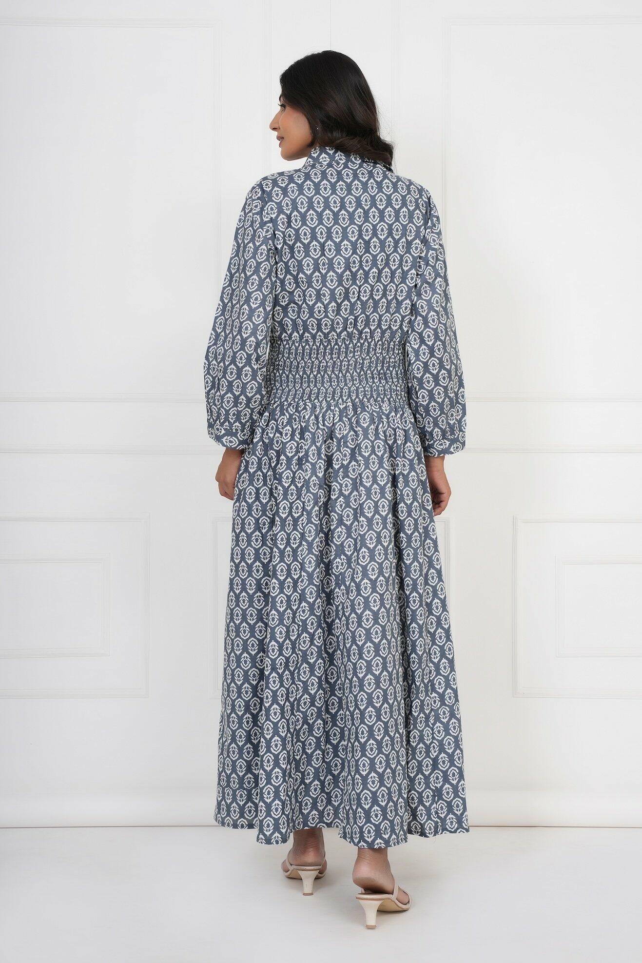 Classic Shirt Dress - Blue image 5