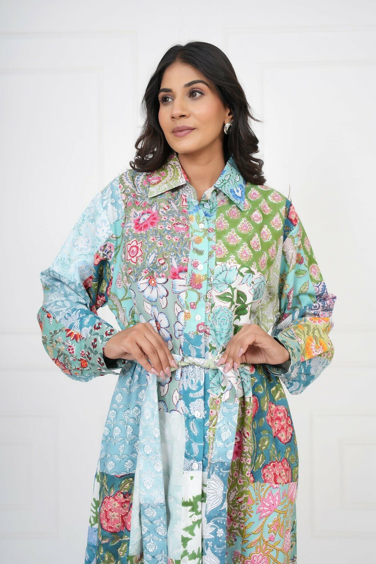 Patchwork Dress - Green  image 8