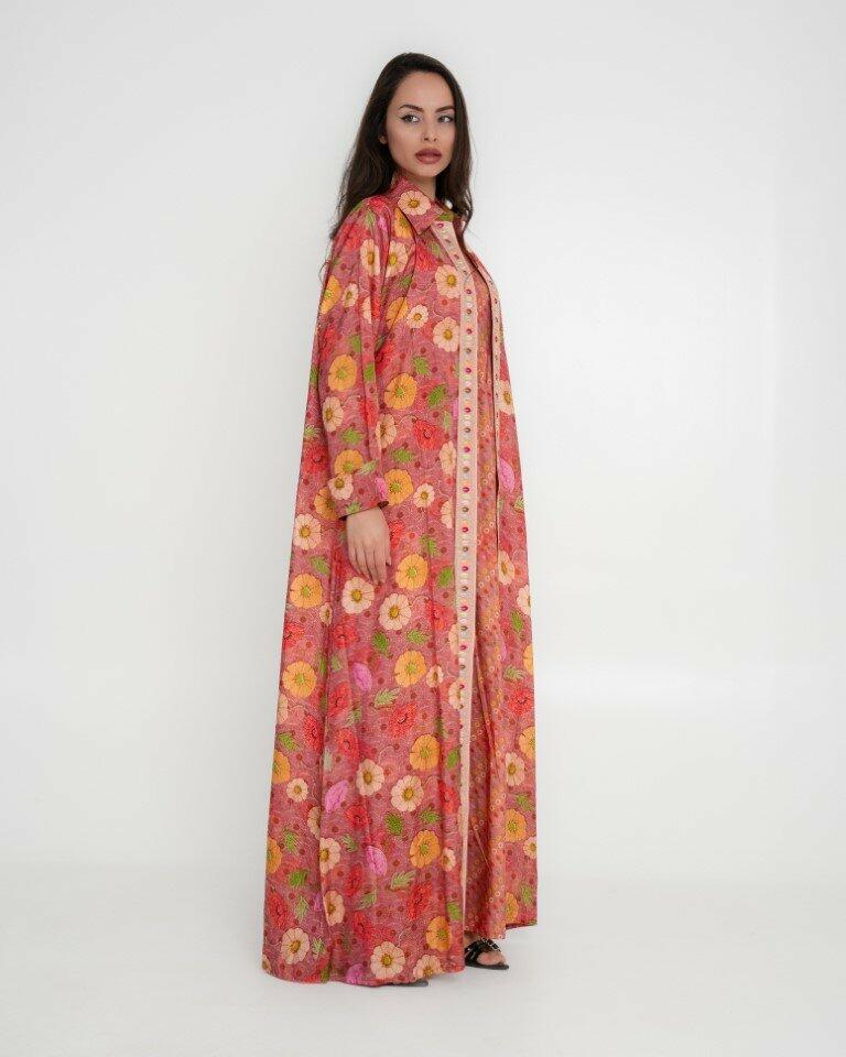 Cotton Sateen Dress Set - Pink image 2