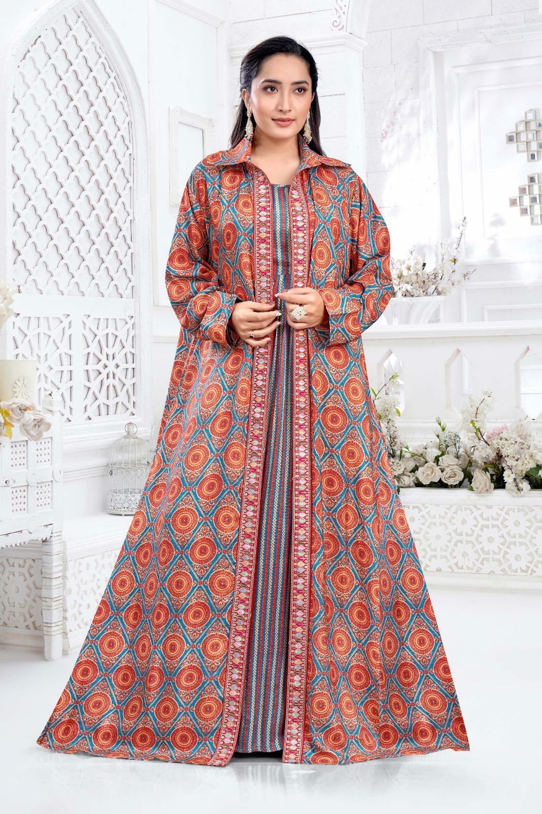 Cotton Sateen Dress Set - Blue image 0