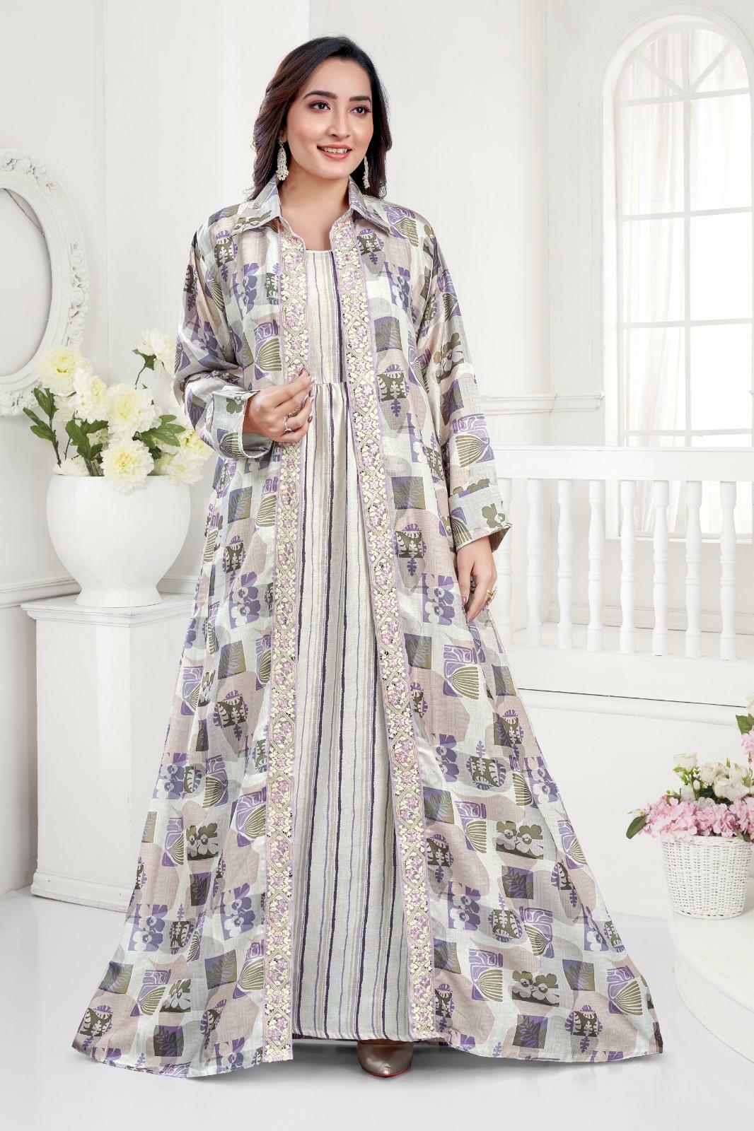 Linen Dress Set  - Beige image 0