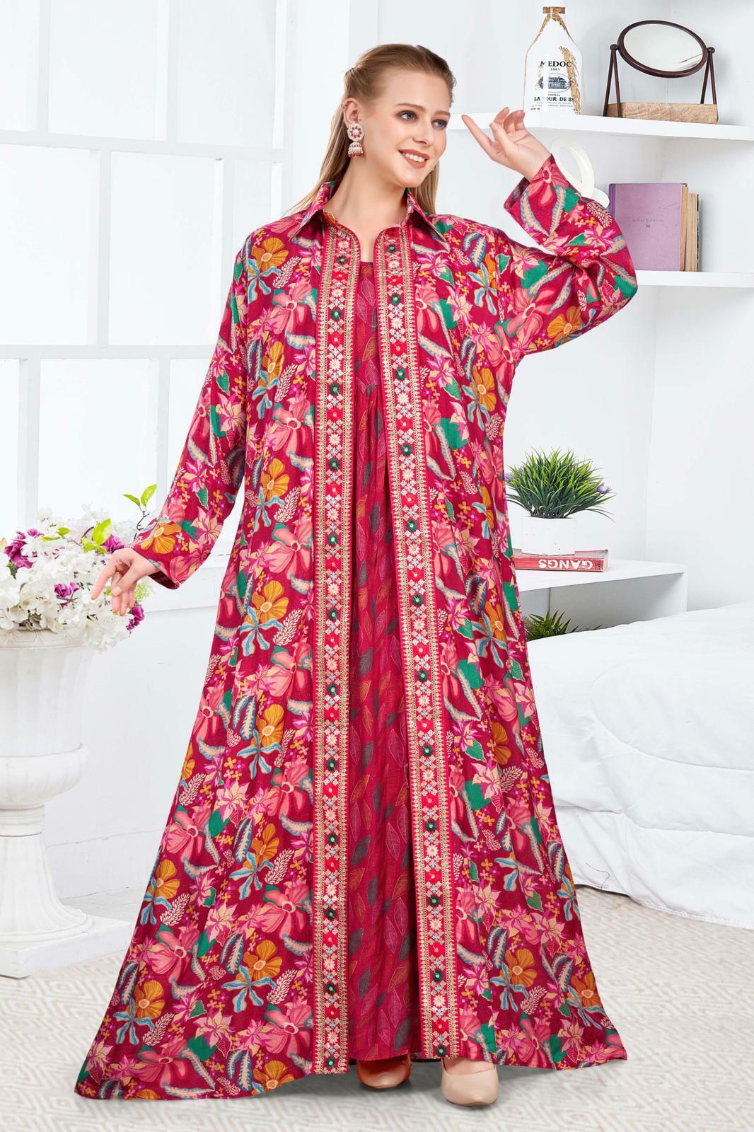 Cotton Sateen Dress Set - Red image 0