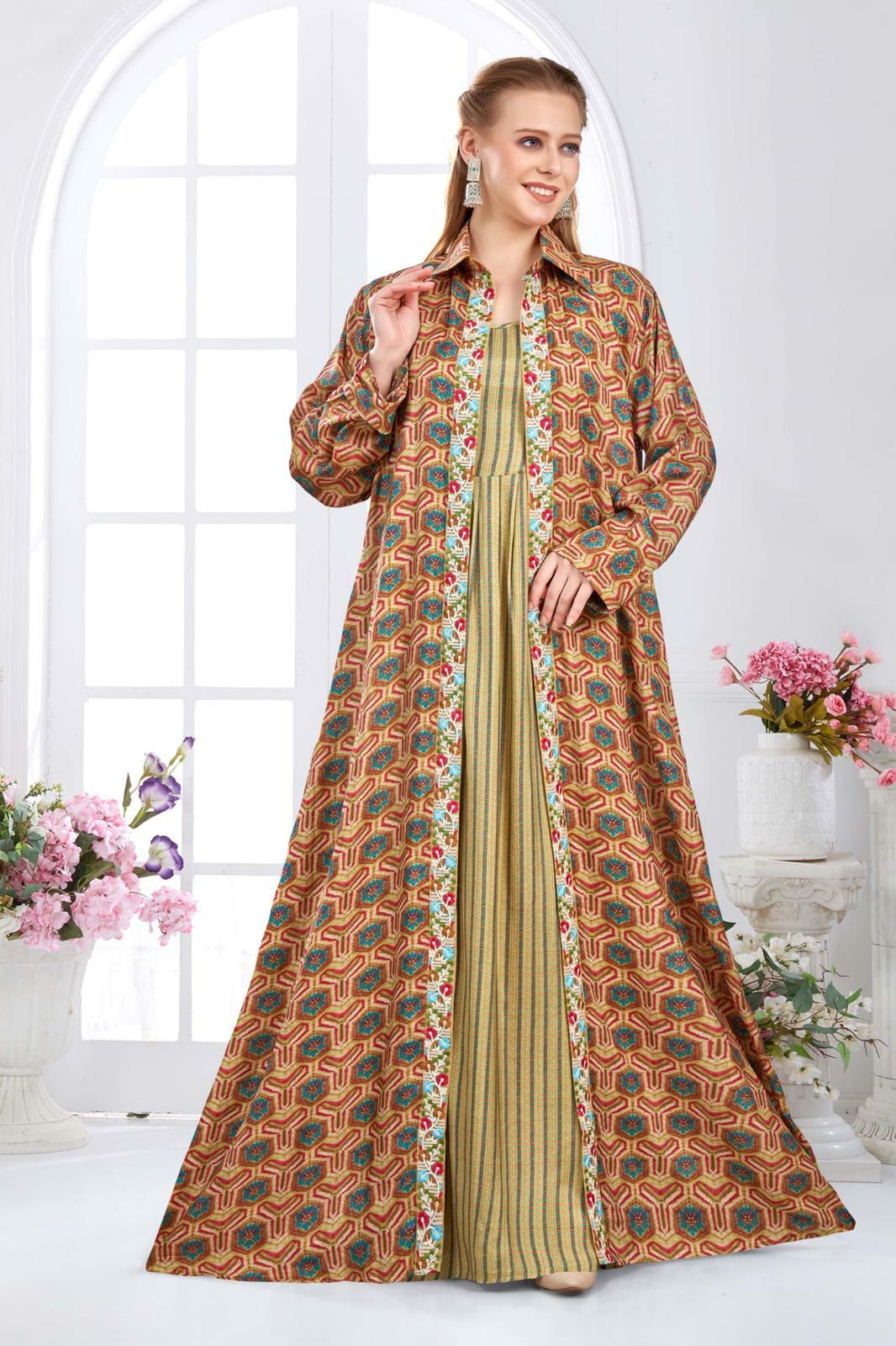 Cotton Sateen Dress Set - Green image 0