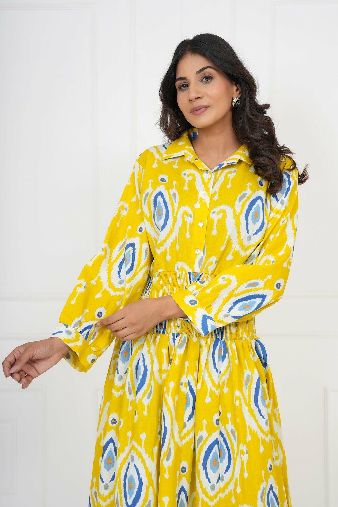 Classic Shirt Dress - Yellow image 6