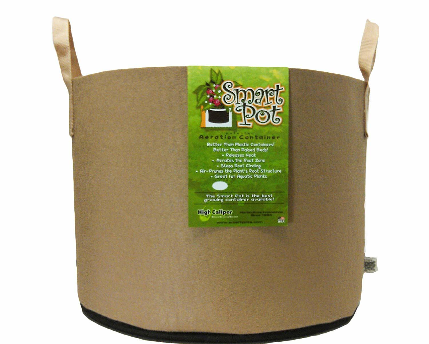 Smart Pot 10 Gallon Natural w/cut handles image 0