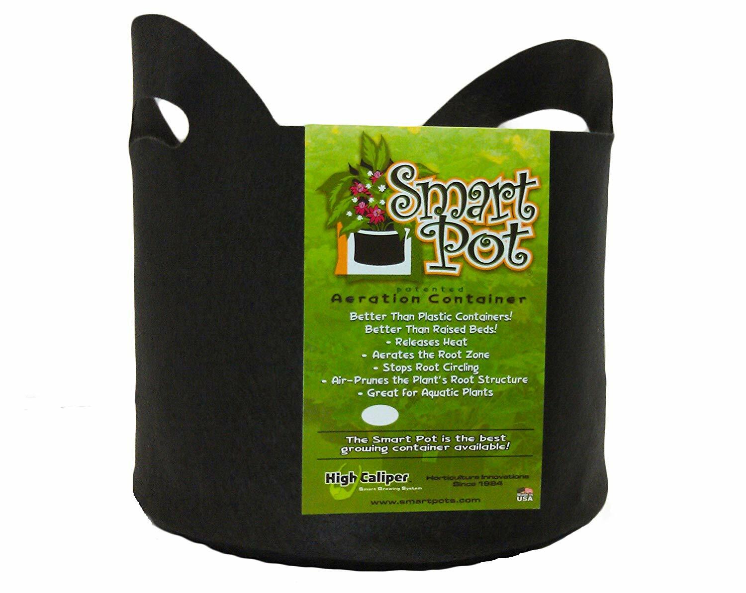Smart Pot 10 Gallon Black w/cut handles image 0