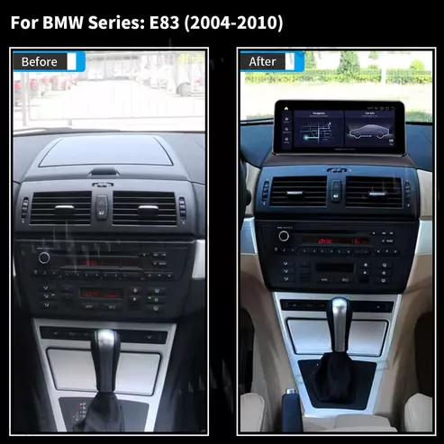 شاشة نظام أندرويد لسيارة (2004-2009) E83 BMW X3  (بدون IDRIVE) ذاكرة (RAM) سعة 4 جيجابايت وذاكرة (ROM) سعة 64جيجابايت  image 1