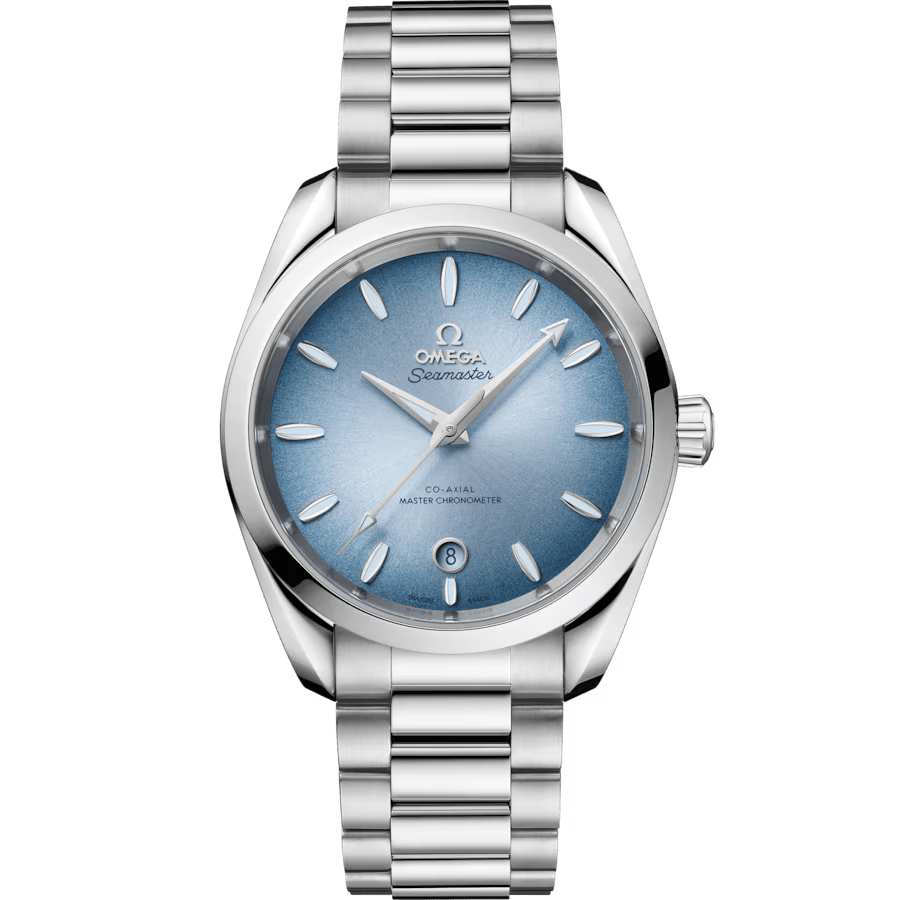 Omega Seamaster Aqua Terra Silver Metal Tiffany Dial image 0