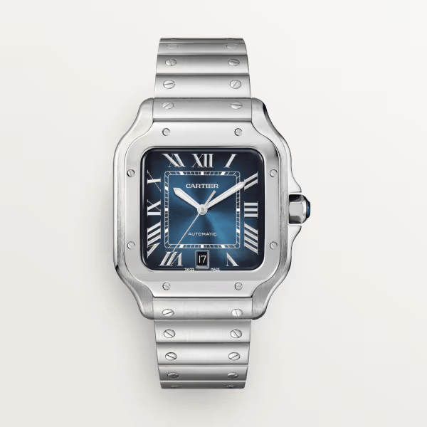 Cartier Santos metal navy dial image 0