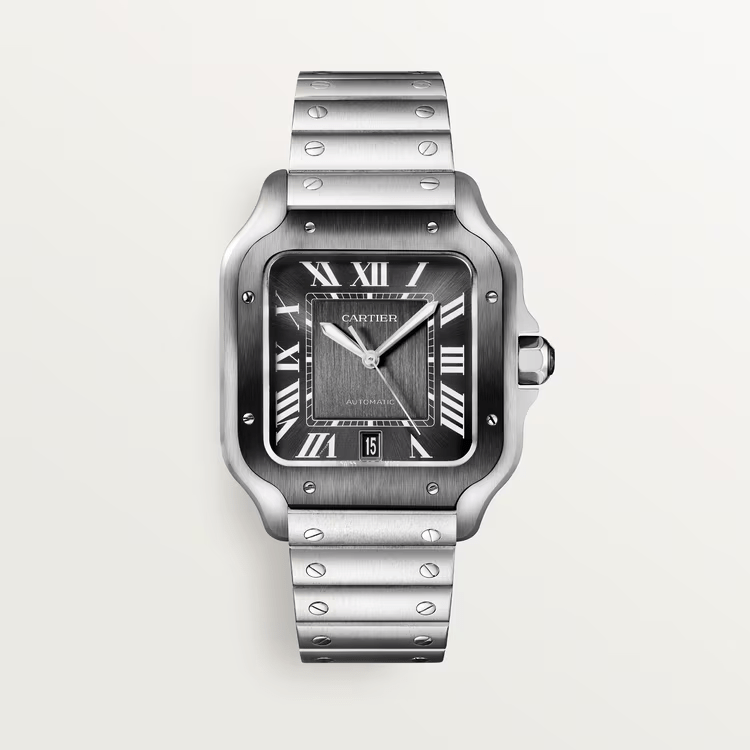 Cartier Santos metal grey dial image 0