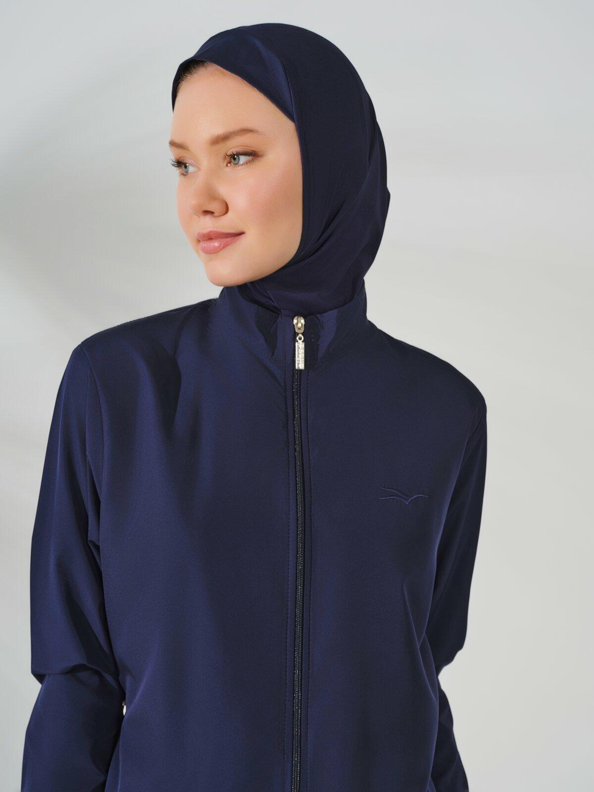 8008-hijab full-Navy image 1