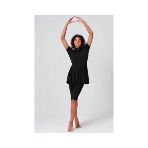 722-black skirt short sleeve-XXL image 2