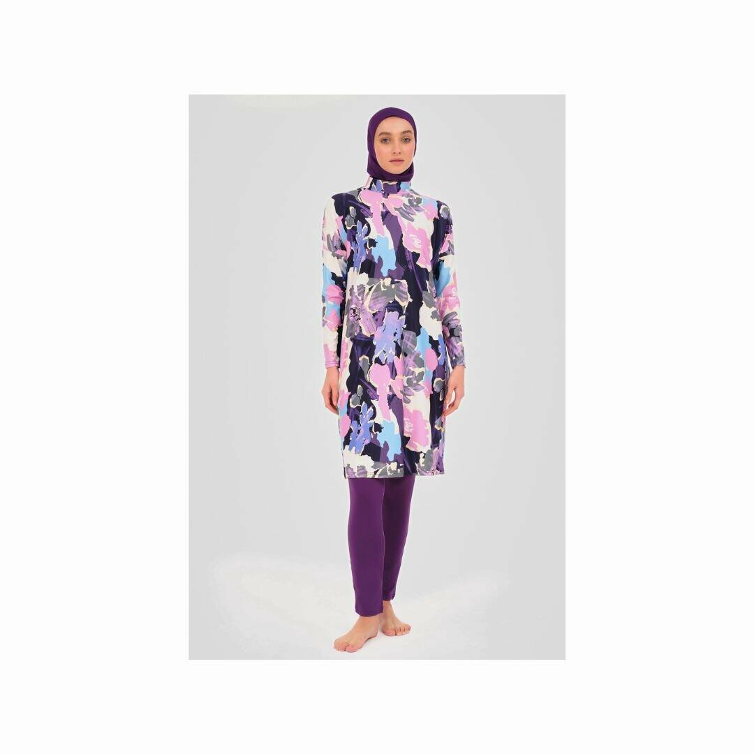 622-mix purple Como lycra-XXL image 0