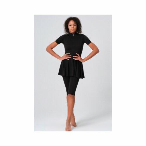 722-black skirt short sleeve-XXL image 0