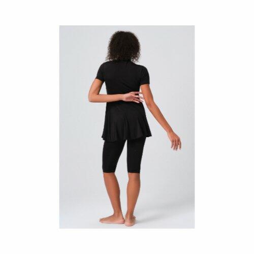 722-black skirt short sleeve-XXL image 4