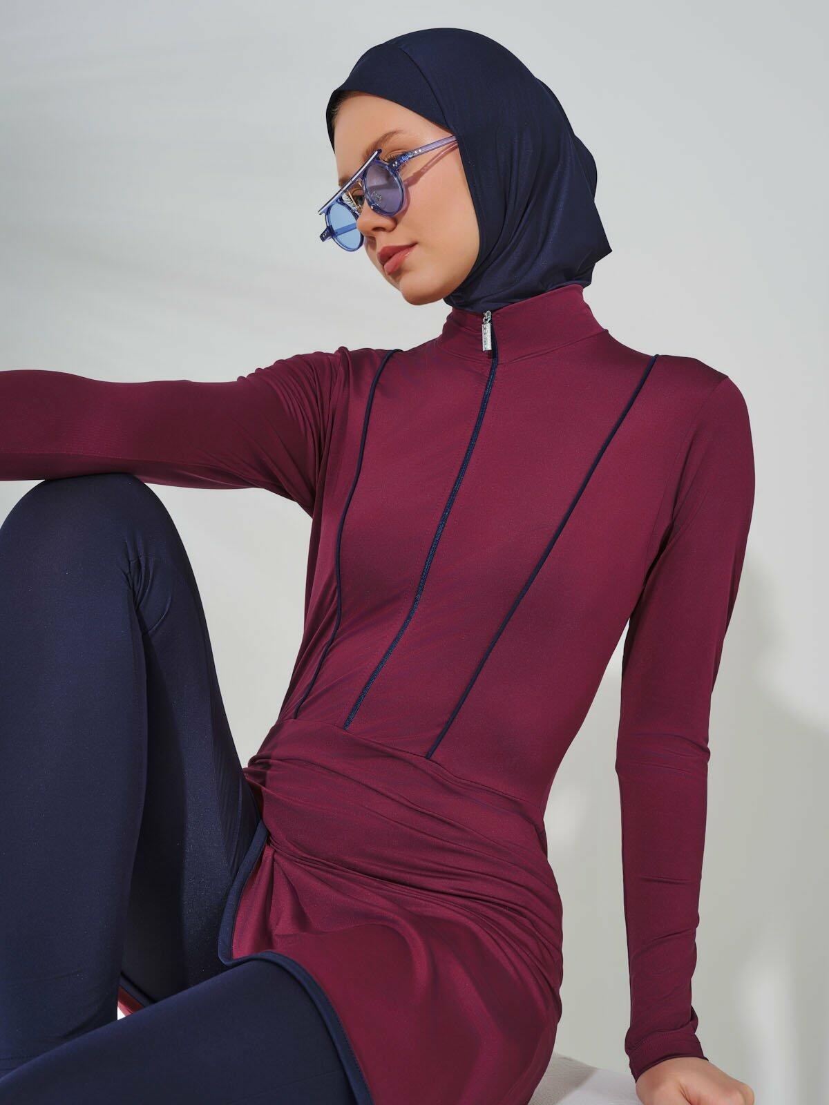 8008-hijab full-Navy image 4