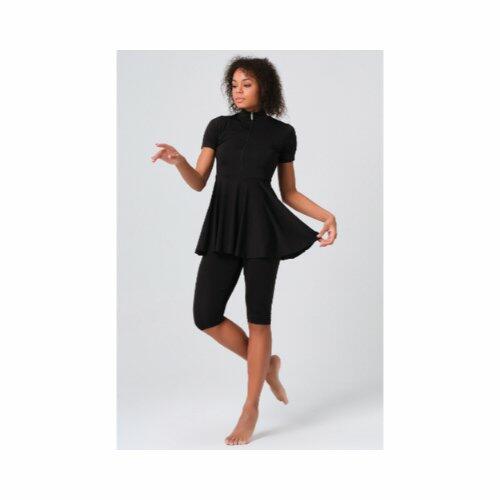 722-black skirt short sleeve-XXL image 3