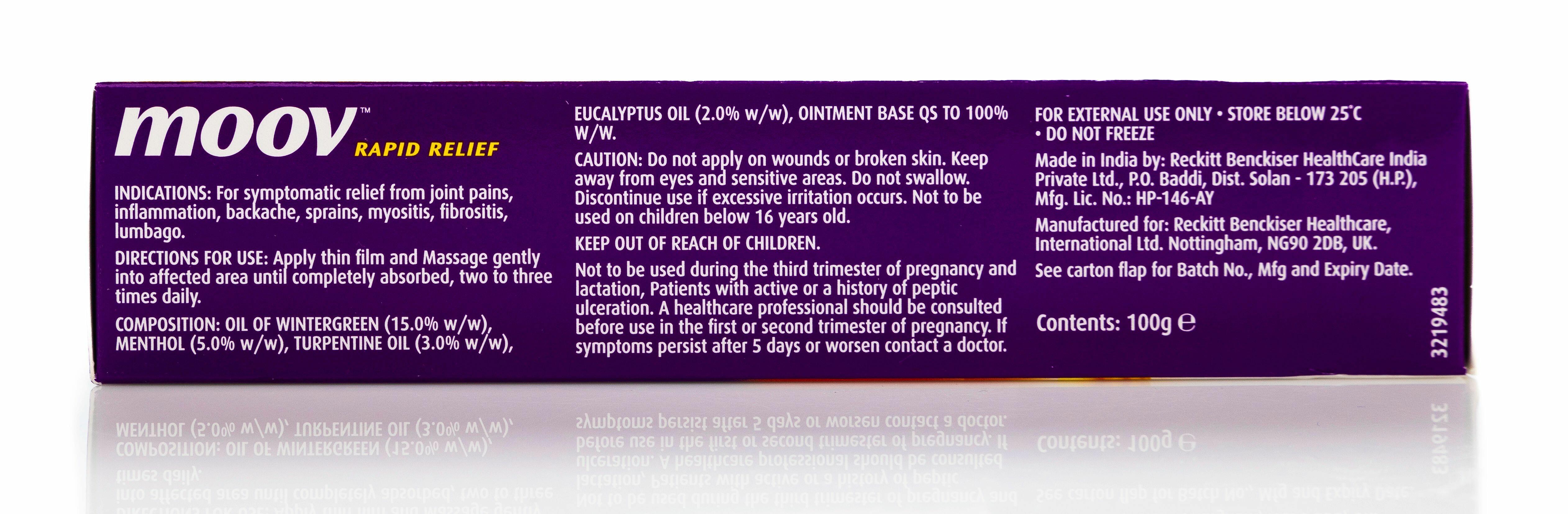 Moov Rapid Relief Ointment, 100g image 4