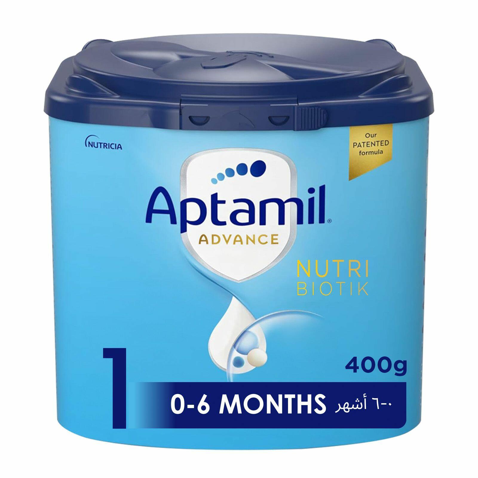 Aptamil Advance Infant Milk Formula, Palm Oil Free, 0-6 Months, 400g