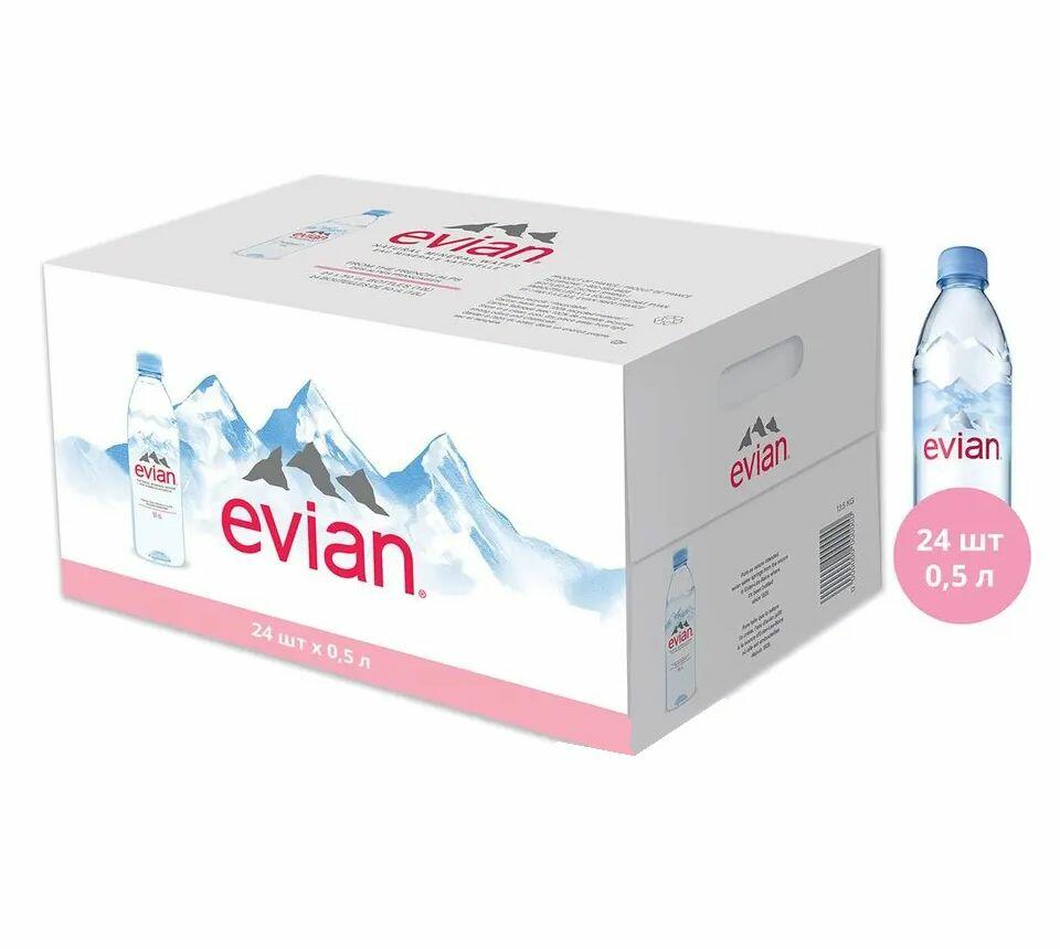 Evian Prestige Natural Mineral Water, 24x0.5L image 0